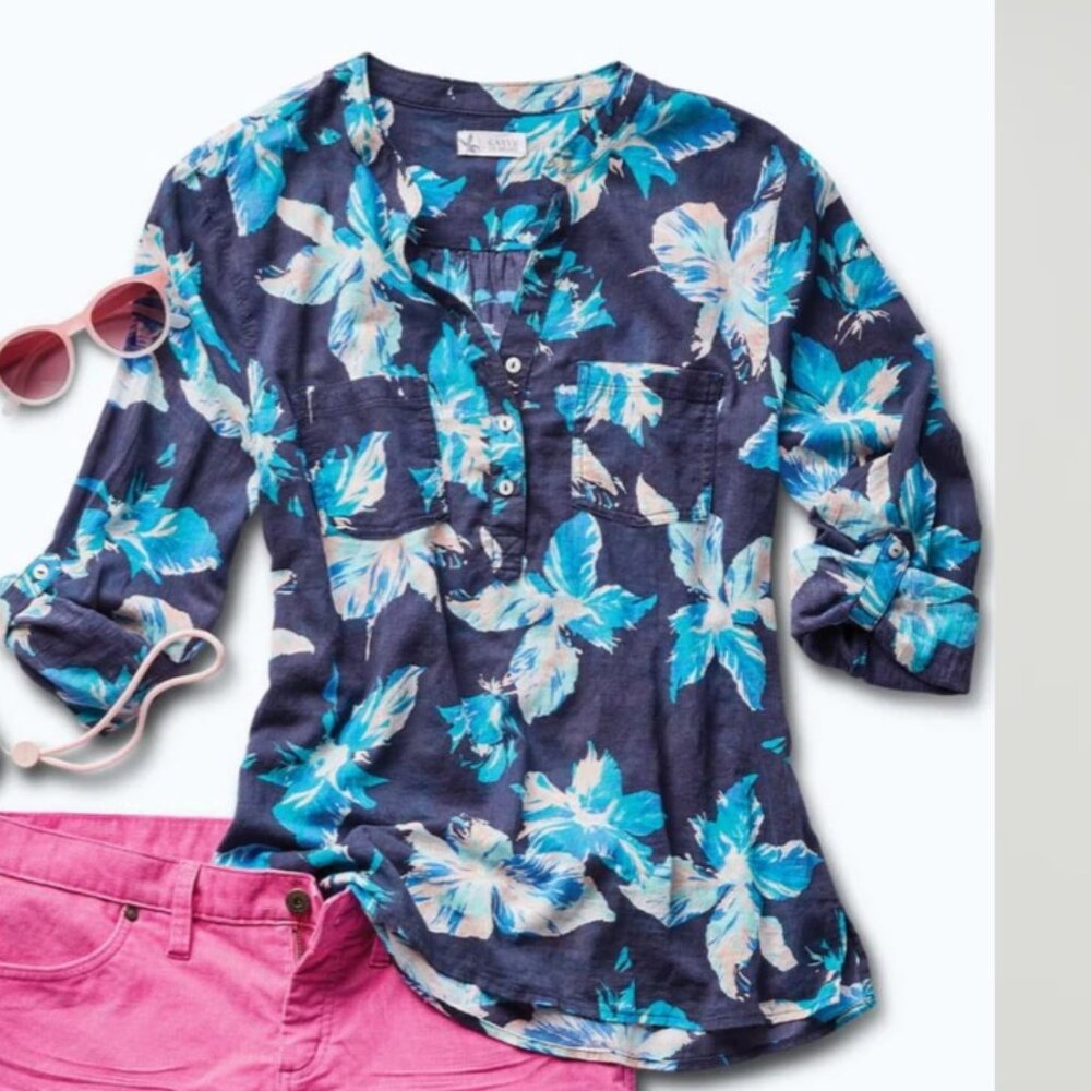 Carve Designs medium organic cotton gauze shirt